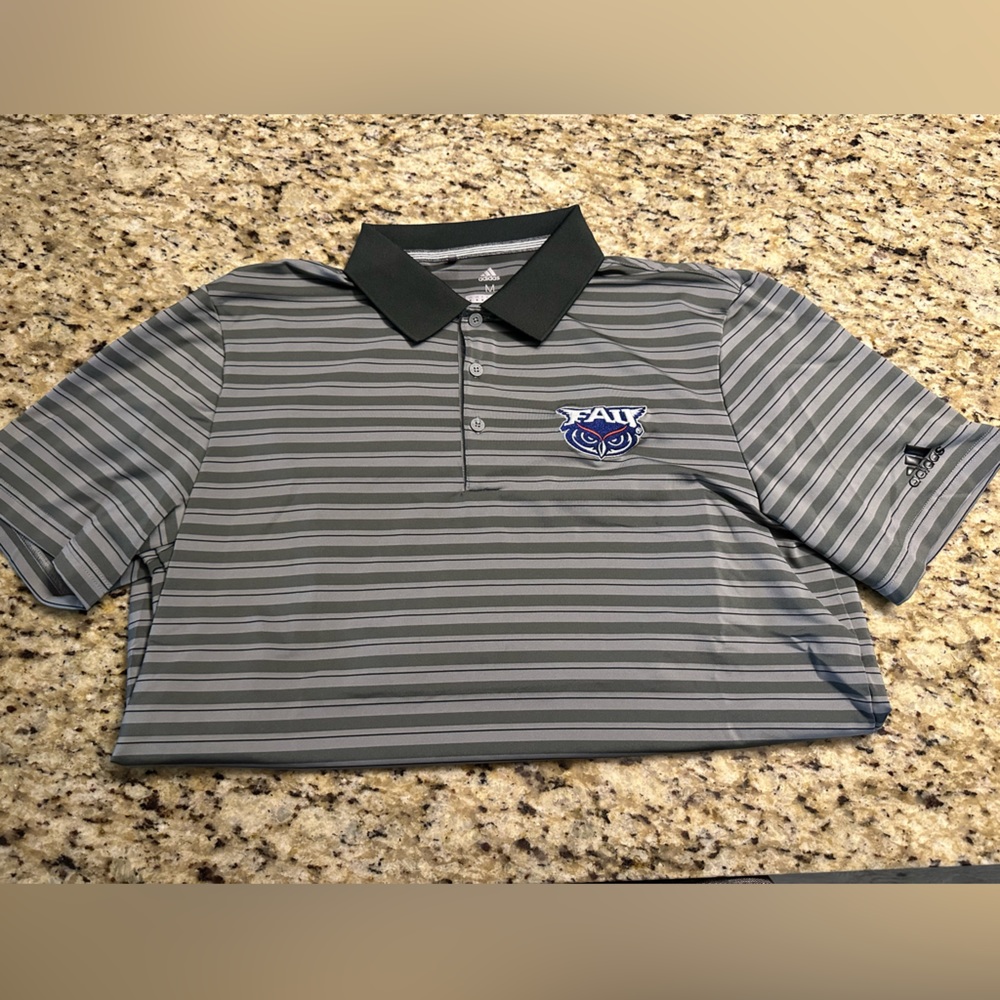 Gray Adidas FAU Golf Polo